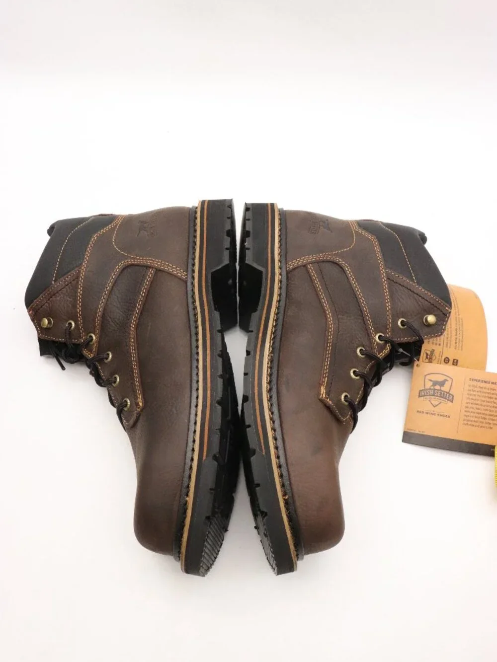 New Irish Setter Kittson Work Boots Men's Sz 13 D Brown Leather Slip Resistant
